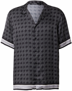 Karl Lagerfeld Košeľa  sivá / čierna