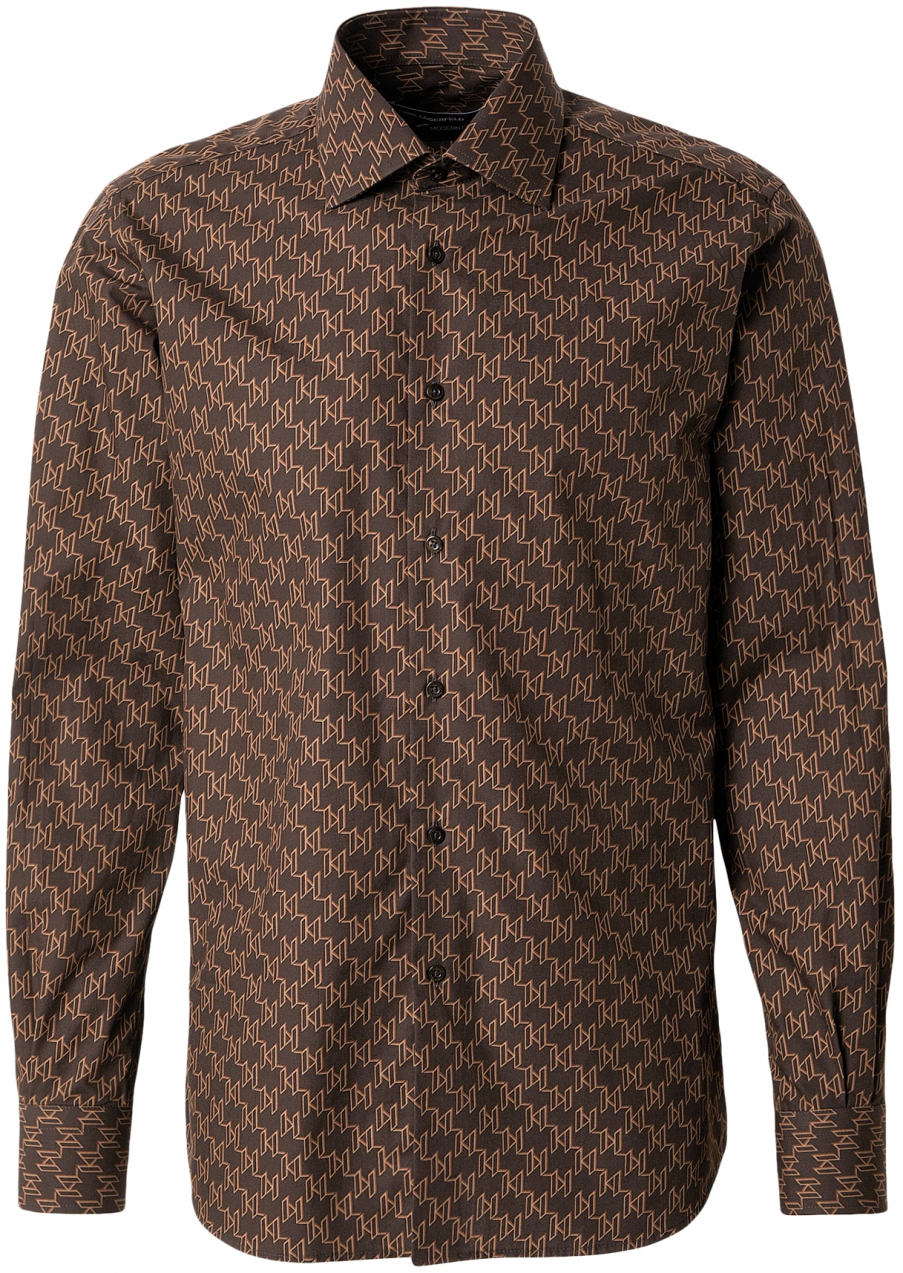 Karl Lagerfeld Košeľa  hnedá / mokka