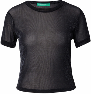 UNITED COLORS OF BENETTON Tričko  čierna melírovaná