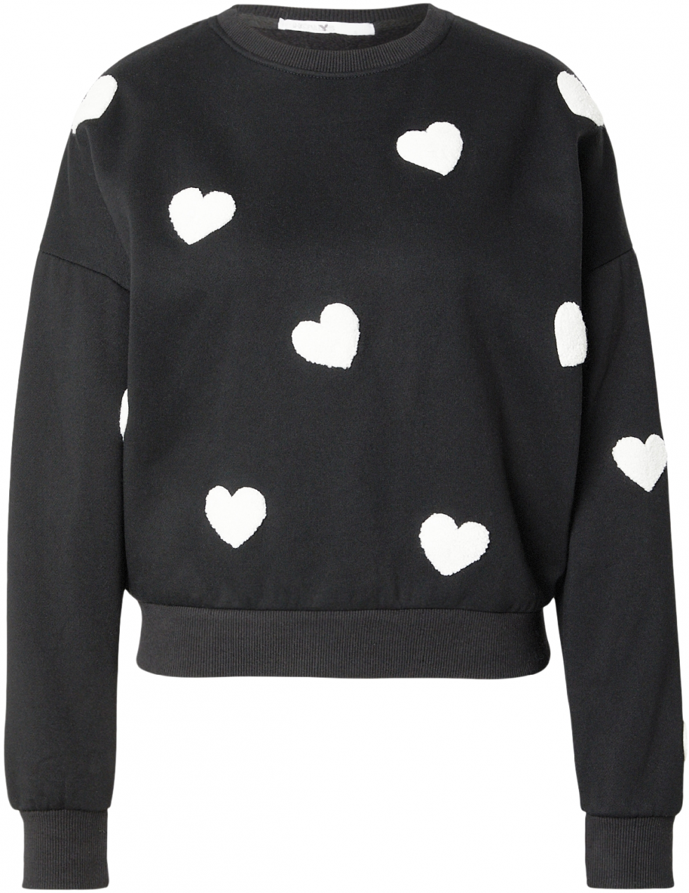 Hailys Mikina 'Ru44by'  čierna / biela