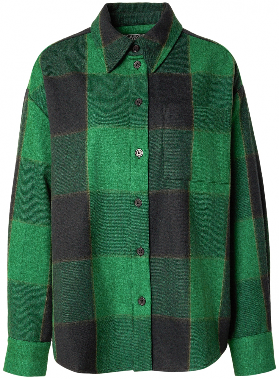 Essentiel Antwerp Blúzka 'Joy'  svetlohnedá / sivá melírovaná / čierna