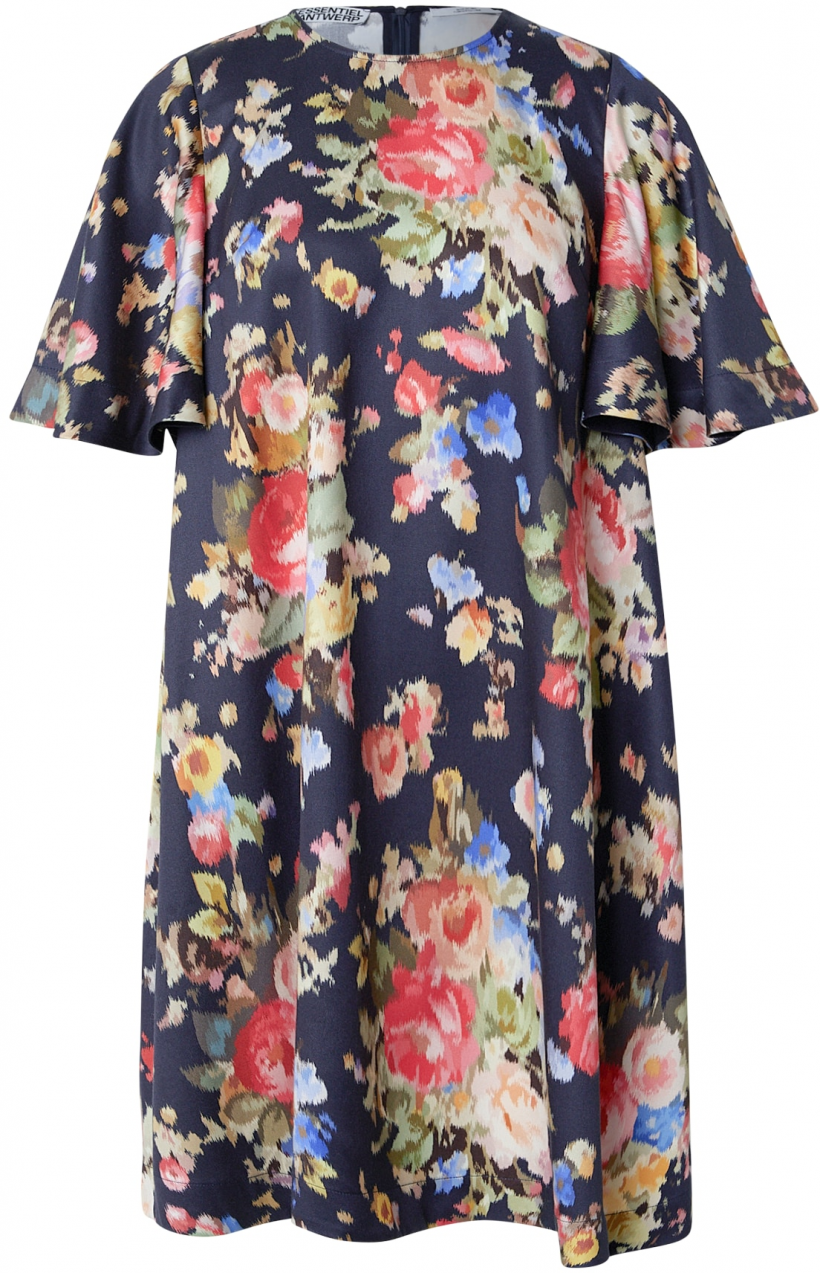 Essentiel Antwerp Šaty 'Jamie'  tmavomodrá / žltá / zelená / červená