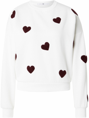 Hailys Mikina  bordová / šedobiela