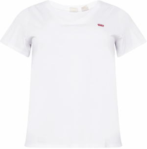 Levi's® Plus Tričko 'The Perfect V-Neck '  červená / biela