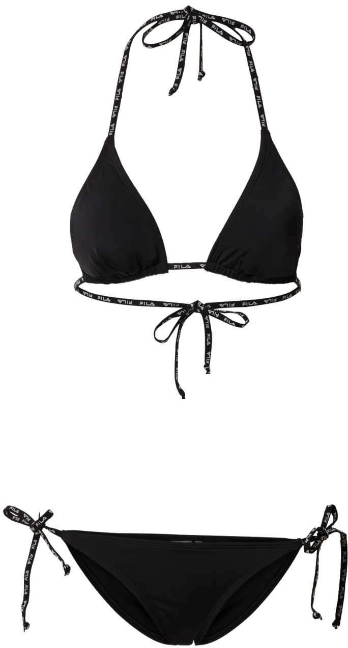 FILA Športové bikiny 'Sibu'  čierna / šedobiela
