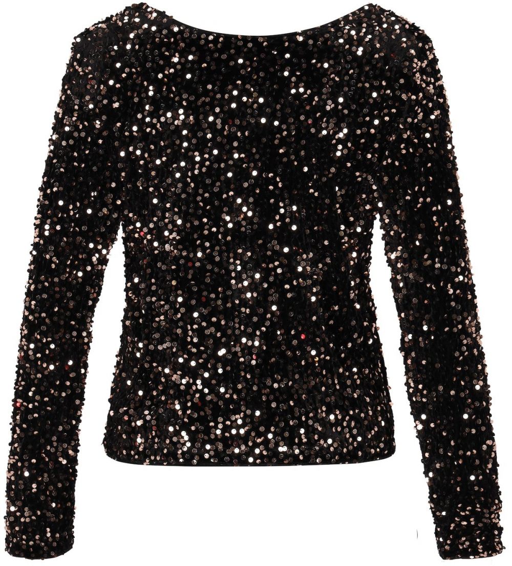 faina Blúzka  hnedá / čierna