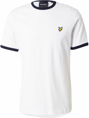 Lyle & Scott Tričko 'Ringer'  tmavomodrá / žltá / biela