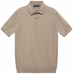 MANGO MAN Tričko 'Arraona'  béžová / kaki