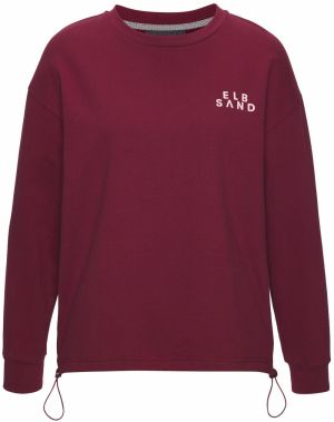 Elbsand Mikina  ružová / vínovo červená