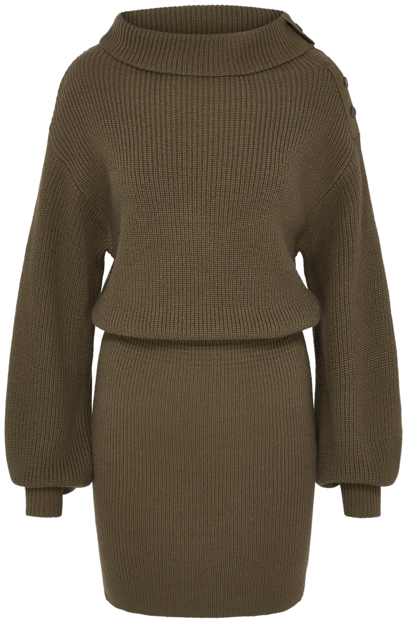 LeGer by Lena Gercke Pletené šaty 'Cara'  tmavozelená