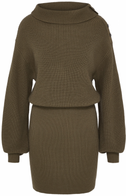 LeGer by Lena Gercke Pletené šaty 'Cara'  tmavozelená