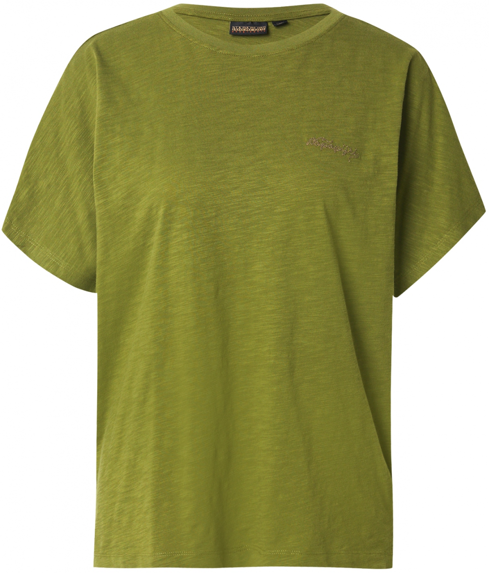 NAPAPIJRI Tričko 'S-ECLAIR'  tmavobéžová / kiwi