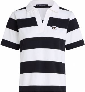 Karl Lagerfeld Tričko 'IKON'  čierna / biela