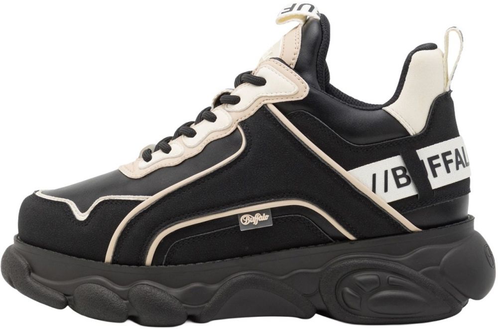 BUFFALO Nízke tenisky 'CHAI'  béžová / čierna