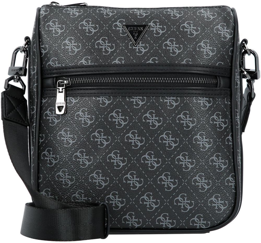 GUESS Taška cez rameno 'Milano'  sivá / čierna