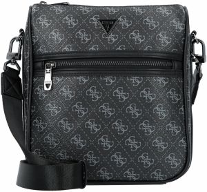 GUESS Taška cez rameno 'Milano'  sivá / čierna