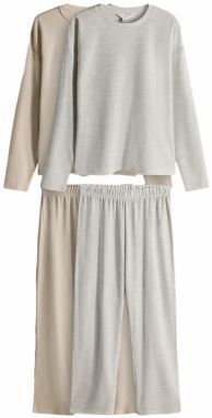 The Set Pyžamo  béžová / sivá