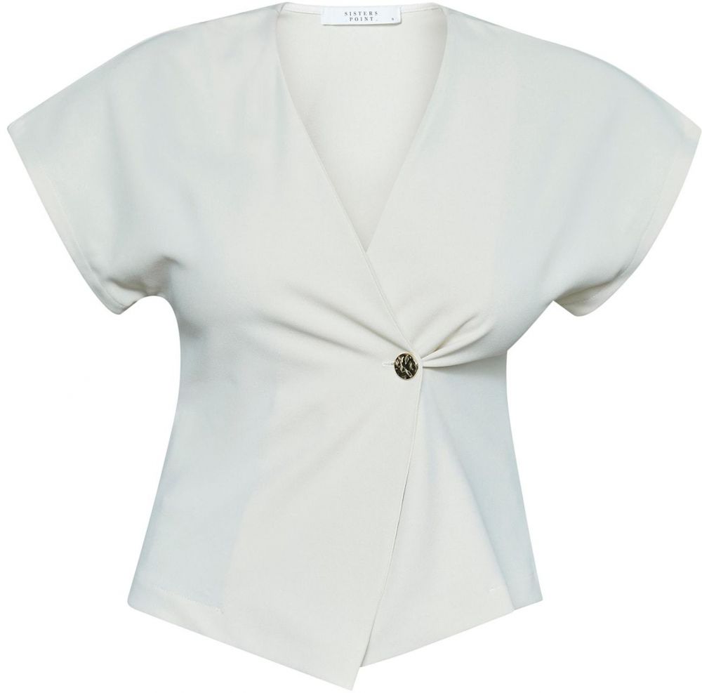 SISTERS POINT Blúzka 'GEVELA'  prírodná biela