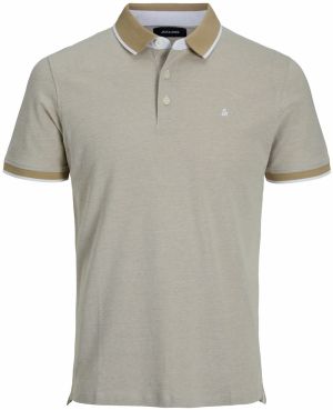 Jack & Jones Plus Tričko 'JJEPAULOS'  svetlomodrá / svetlohnedá