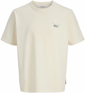 Jack & Jones Plus Tričko 'JJEDover'  sivá / biela