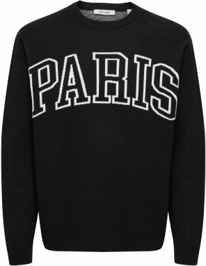 Only & Sons Sveter 'ONSRunynew'  čierna / biela