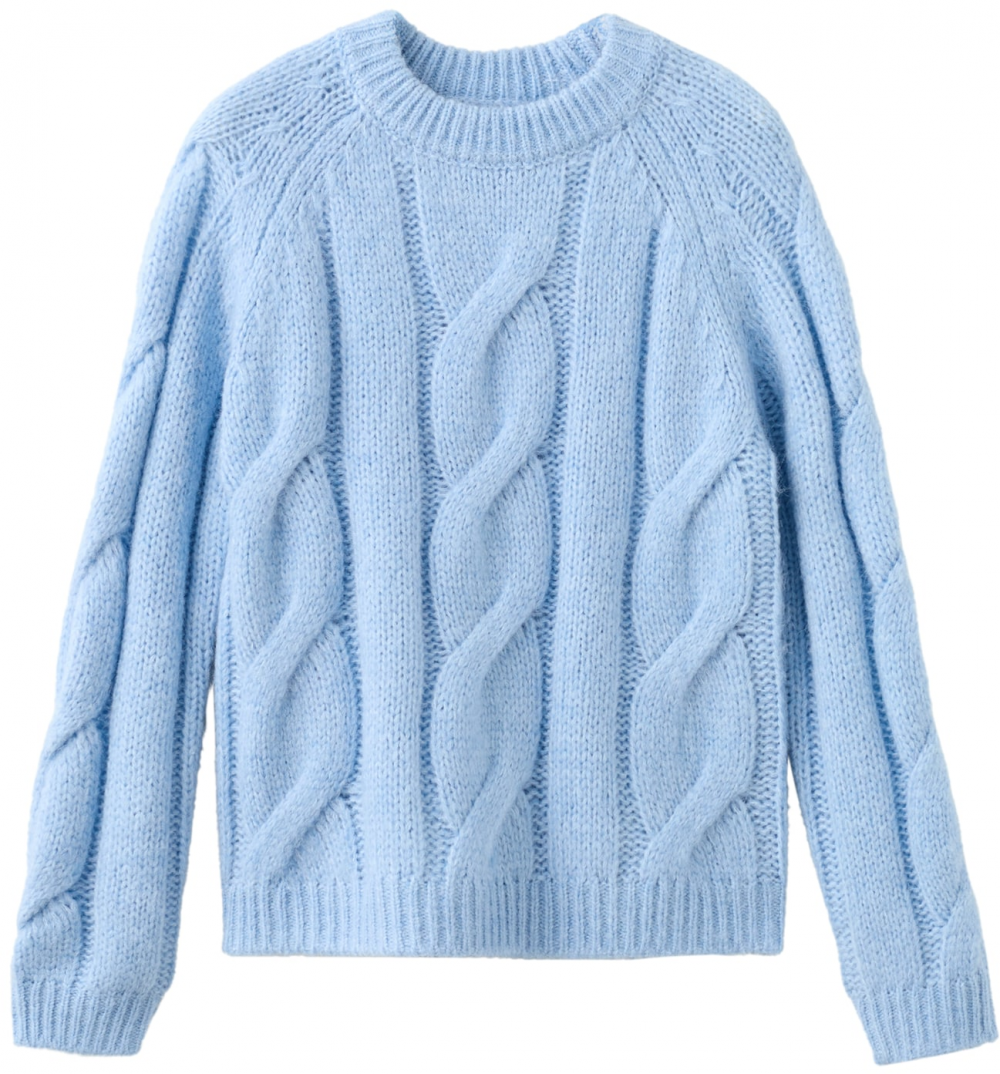 MANGO Sveter  svetlomodrá