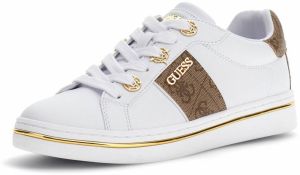 GUESS Nízke tenisky 'STEW'  nebielená / koňaková / zlatá