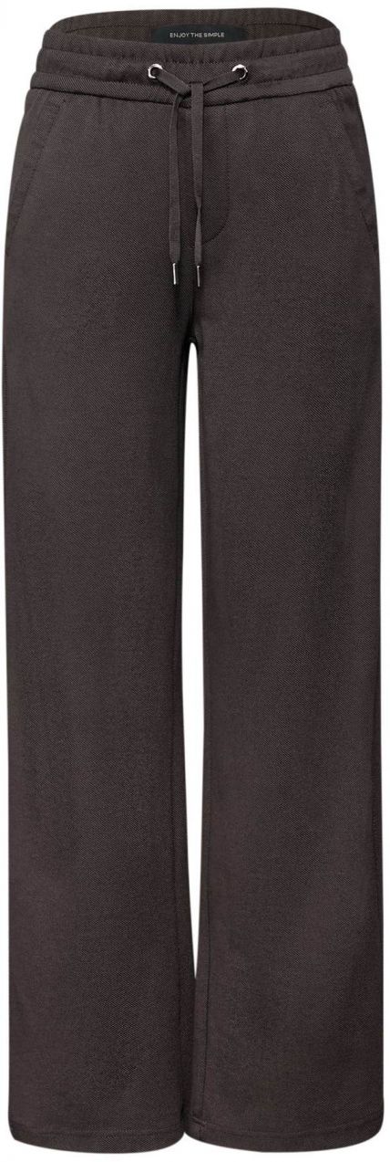 STREET ONE Nohavice  tmavohnedá