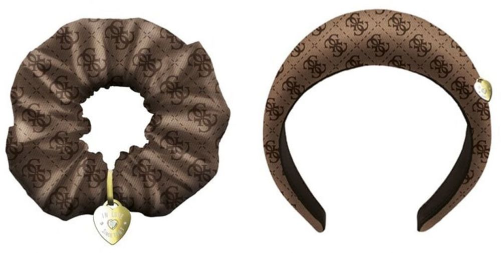 GUESS Bižutéria do vlasov 'NOELLE I'  hnedá / tmavohnedá / zlatá