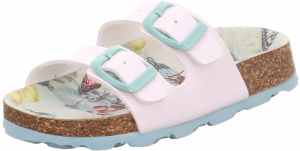 SUPERFIT Sandále  svetlomodrá / pastelovo ružová / biela