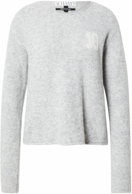 10Days Sveter  svetlosivá / biela