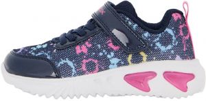 GEOX Tenisky 'J ASSISTER'  námornícka modrá / svetlomodrá / žltá / ružová