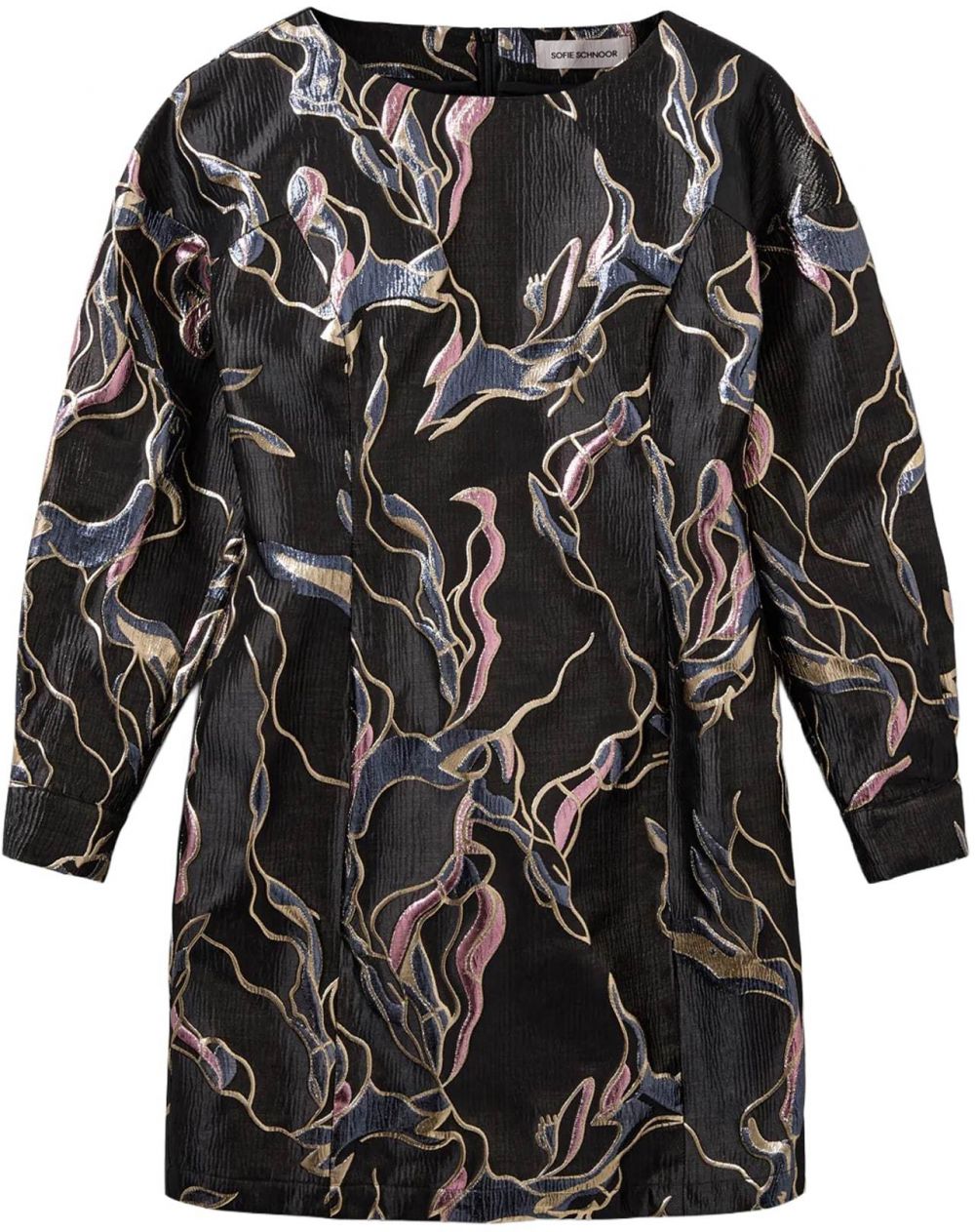 Sofie Schnoor Kokteilové šaty 'Zola'  zafírová / zlatá / ružová / čierna