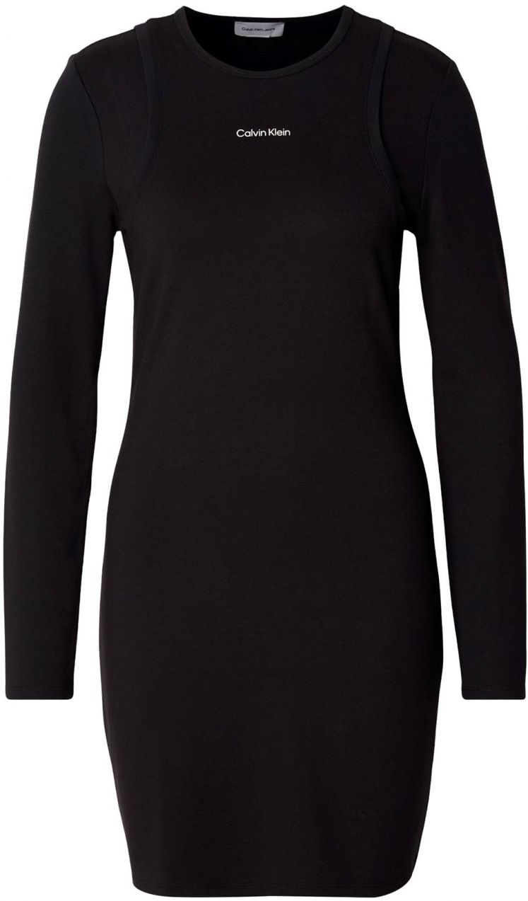 Calvin Klein Jeans Šaty  čierna / biela