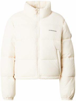 GUESS JEANS Zimná bunda  krémová