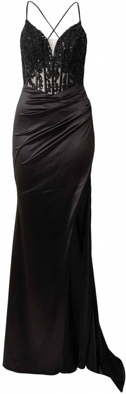 LUXUAR Večerné šaty  čierna