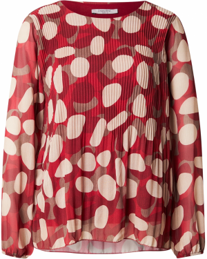 ZABAIONE Blúzka 'Ve44rdaa'  béžová / brokátová / čerešňová / tmavočervená