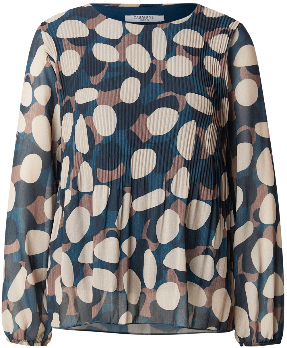 ZABAIONE Blúzka ' Ve44rdaa'  béžová / modrá / námornícka modrá / ružová
