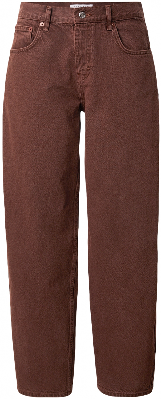 TOPSHOP Džínsy 'LOWRIE'  čokoládová