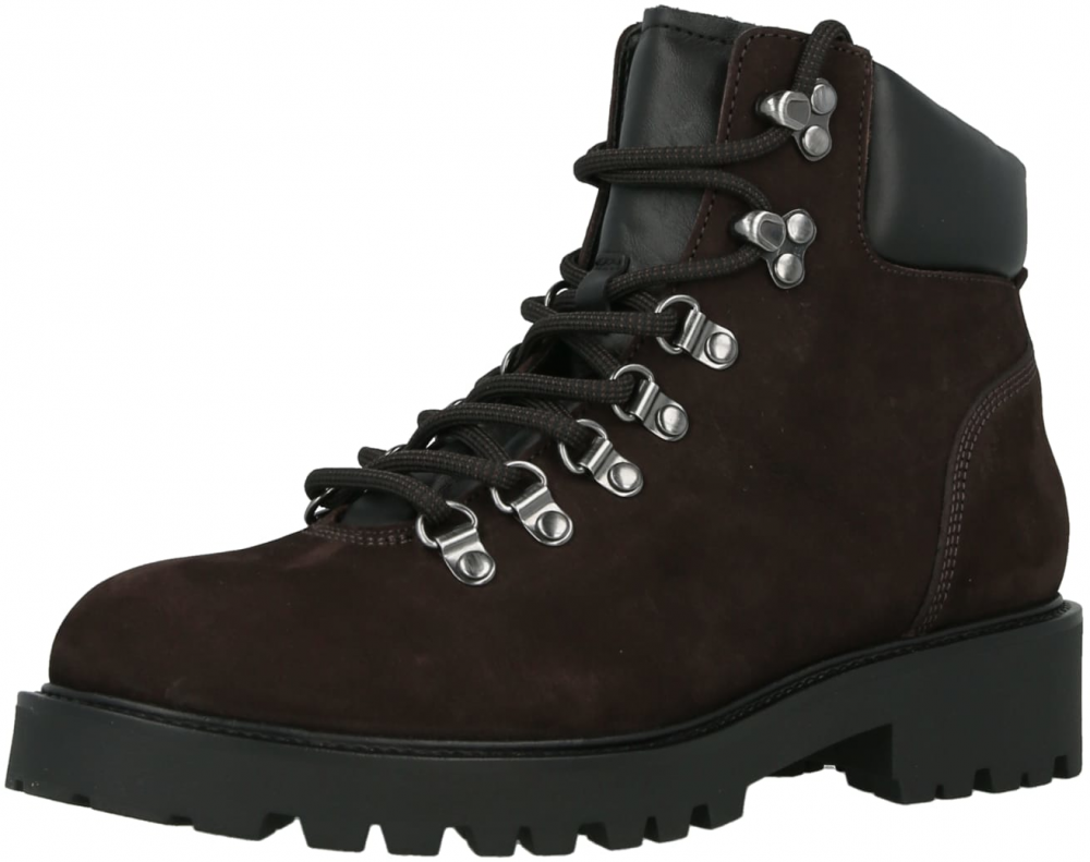 VAGABOND SHOEMAKERS Šnurovacie členkové čižmy 'KENOVA'  tmavohnedá