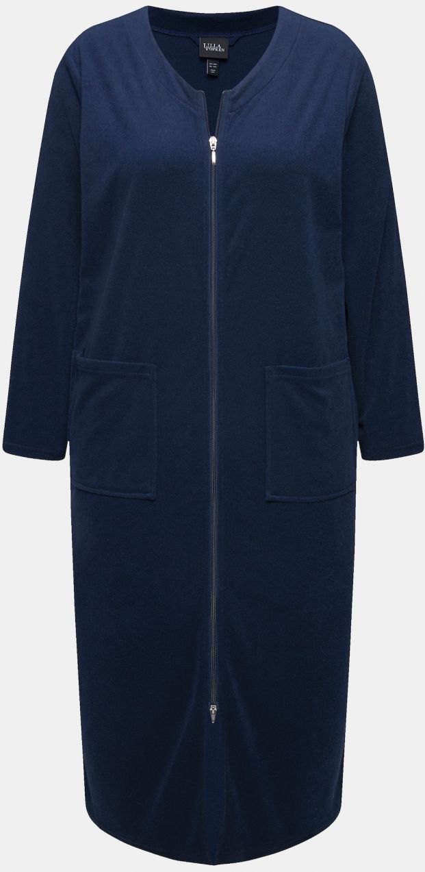 Ulla Popken Dlhý župan  tmavomodrá