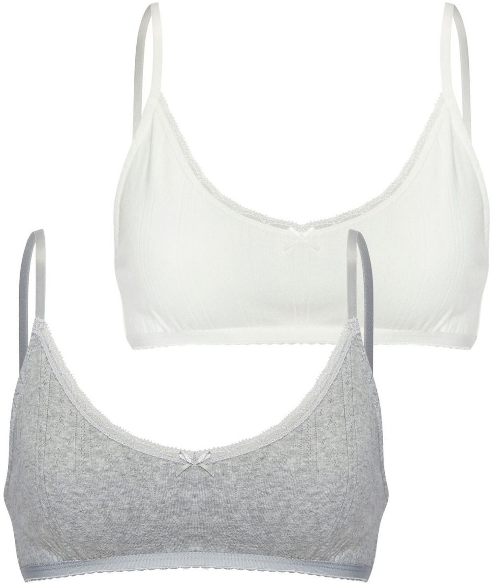 VIVANCE Podprsenka  sivá / biela