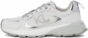 Karl Lagerfeld Nízke tenisky  strieborná / biela