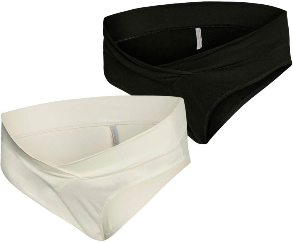 MAMALICIOUS Bikinové nohavičky 'MLLEYLA'  čierna / biela