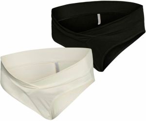 MAMALICIOUS Bikinové nohavičky 'MLLEYLA'  čierna / biela