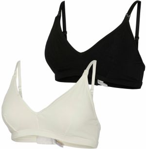 MAMALICIOUS Podprsenka na dojčenie 'MLLEYLA FEED ME'  čierna / biela