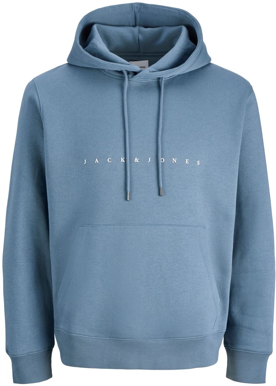 JACK & JONES Mikina 'JJESTAR'  dymovo modrá / biela