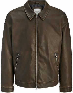 JACK & JONES Prechodná bunda  čokoládová