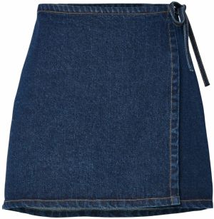 PIECES Sukňa 'PCFLORA'  modrá denim