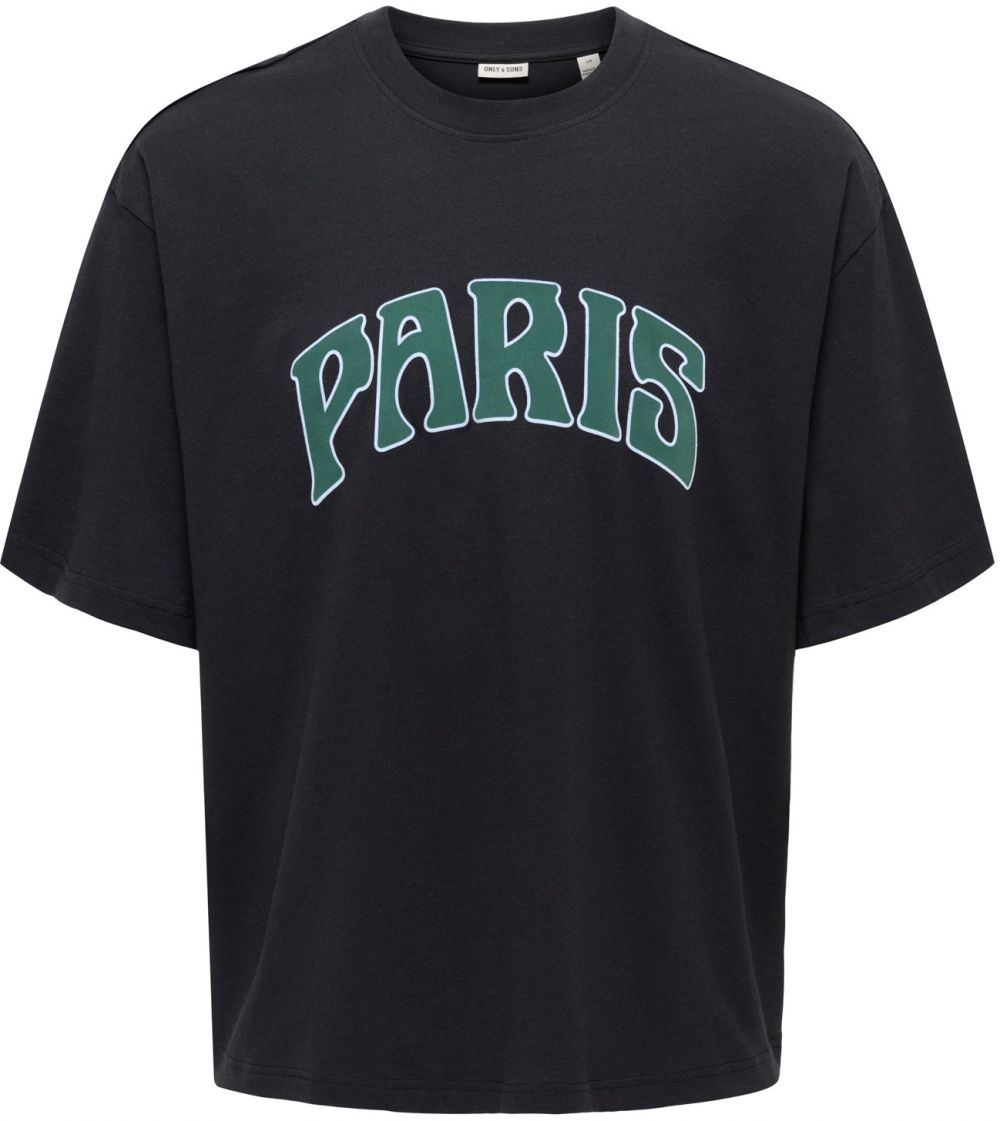 Only & Sons Tričko 'ONSMALIK'  zelená / čierna / biela